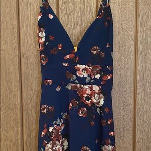 Blue Floral Spring Dress